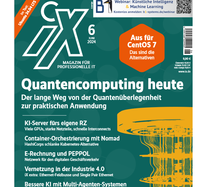 Cover of iX-magazine 06/2024